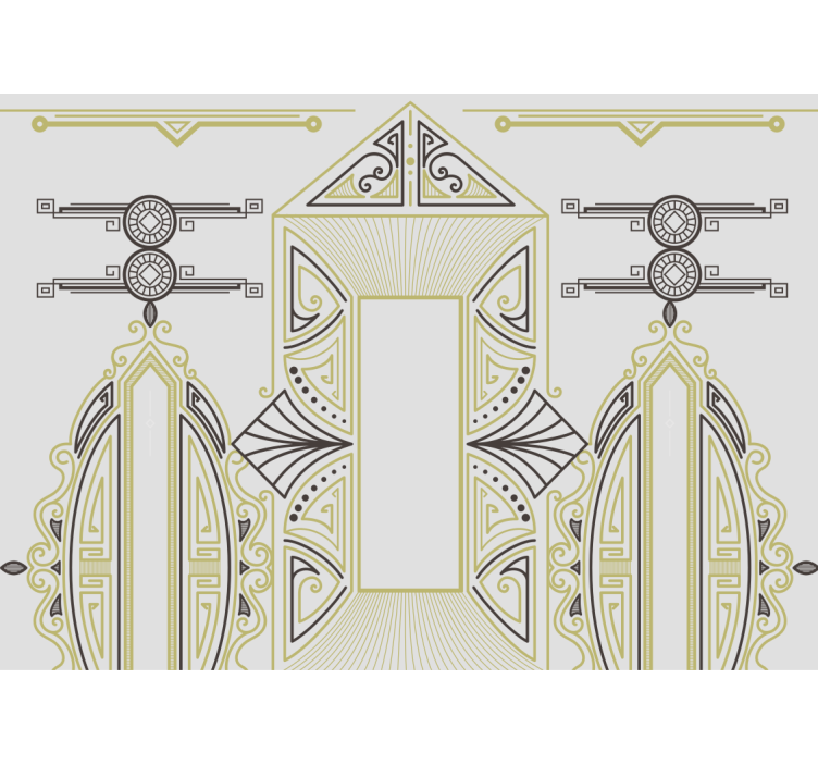 Painting wall mural geometric elegance - TenStickers