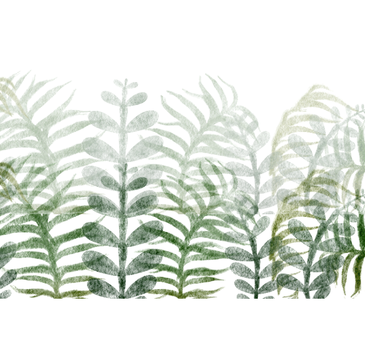 Nature wall mural foliage design - TenStickers