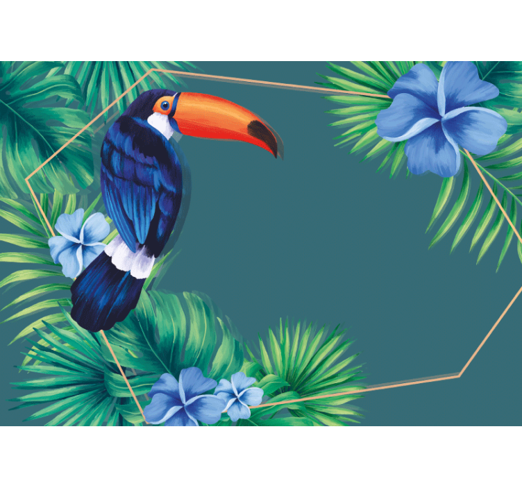 Animal wall mural tropical toucan bird - TenStickers