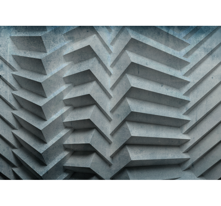 Geometrical Forms with Dephts 3D Wall Mural - TenStickers