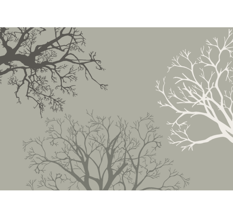 Graceful Branches Arrangement tree mural - TenStickers