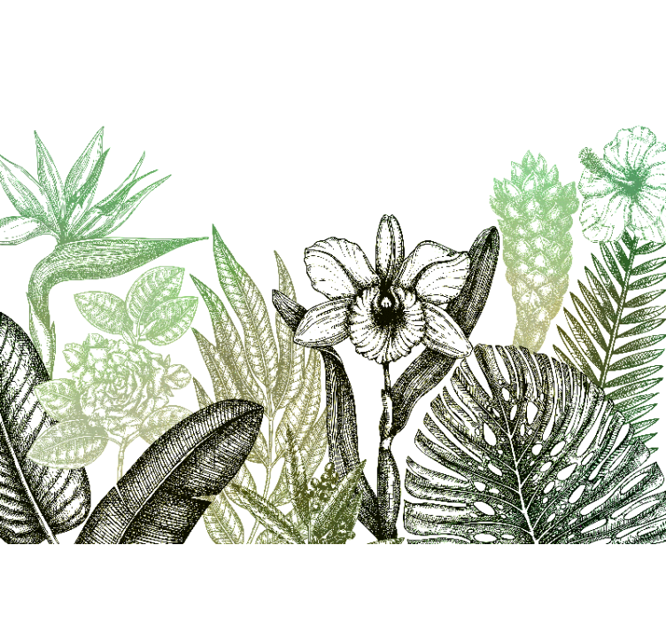 Exotic Jungle Hortus Forest Wall Mural - TenStickers