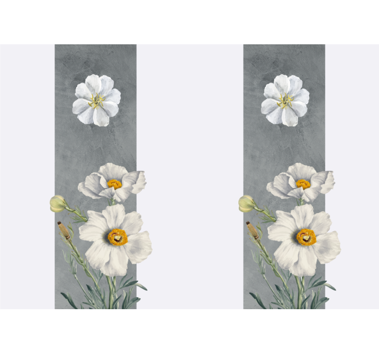 Elegant daisy design flower mural - TenStickers