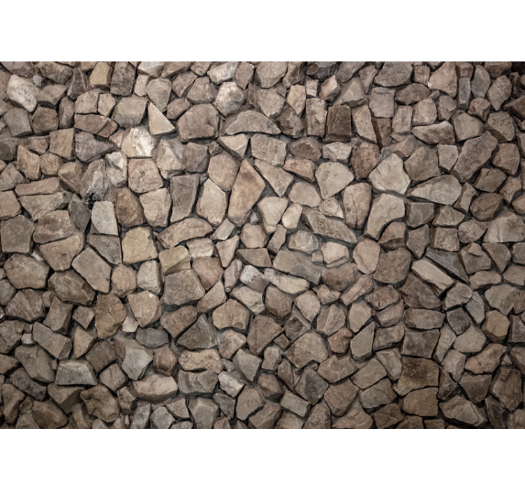 Stone wall mural natural rock texture design - TenStickers