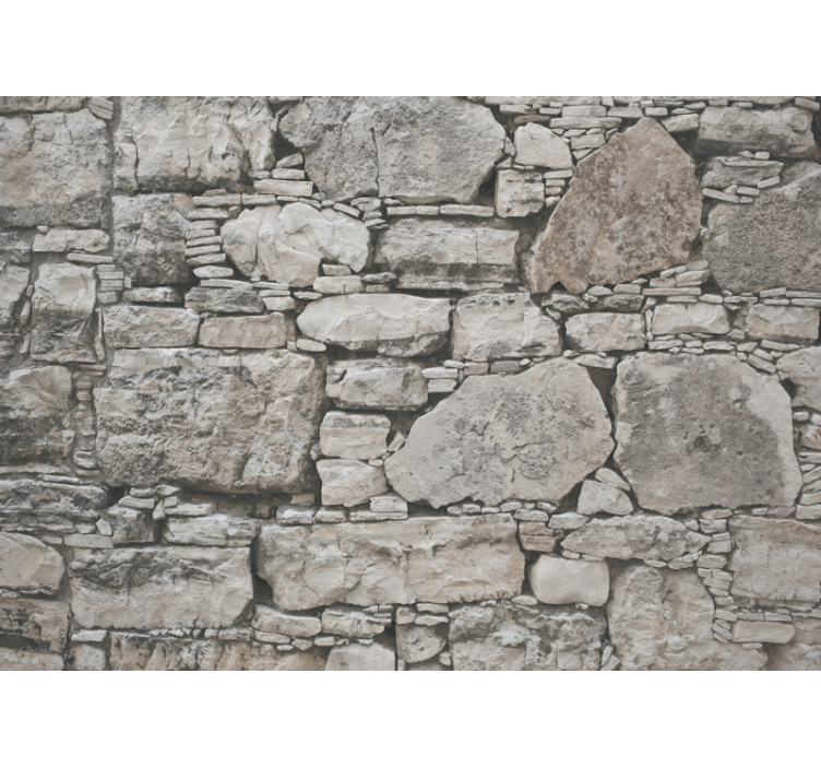 Stone wall mural rustic stone design - TenStickers