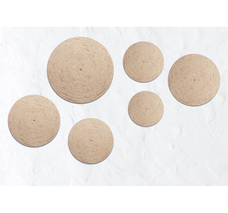 Wall mural natural circle designs - TenStickers