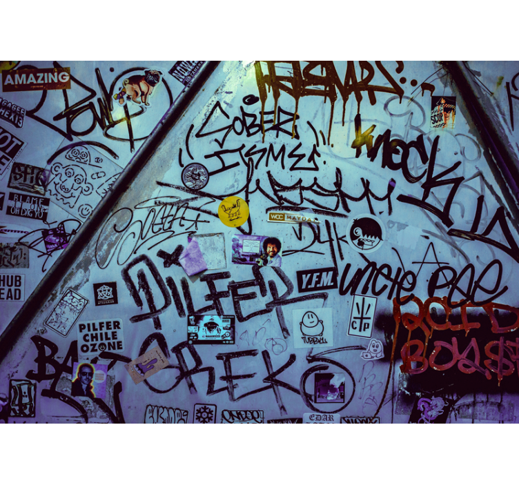 Graffiti wall mural urban tagging artwork - TenStickers