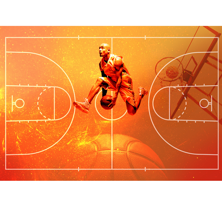 Basketball collage wall murals - TenStickers