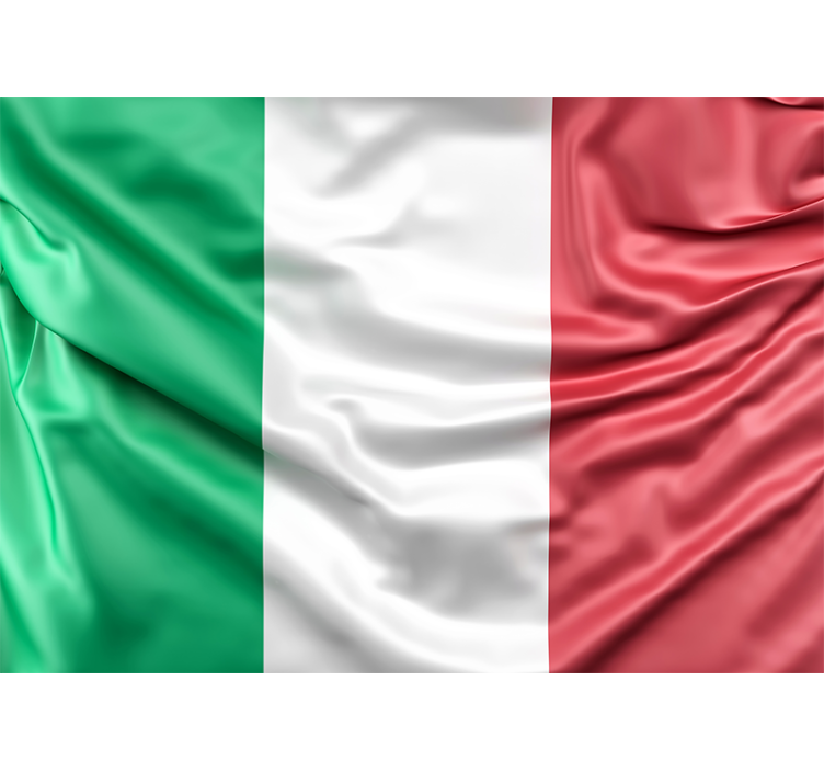italian flag wall mural - TenStickers