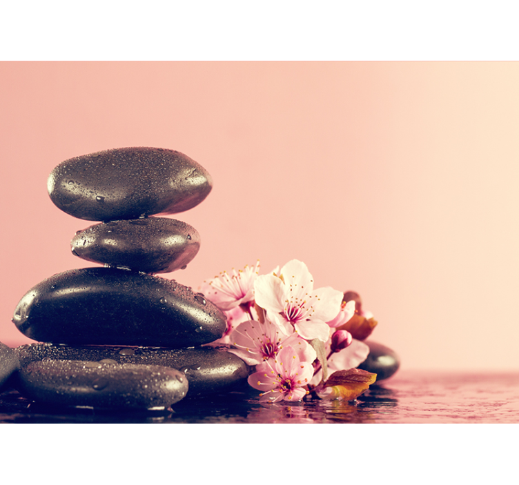 Balancing stones zen wall mural - TenStickers