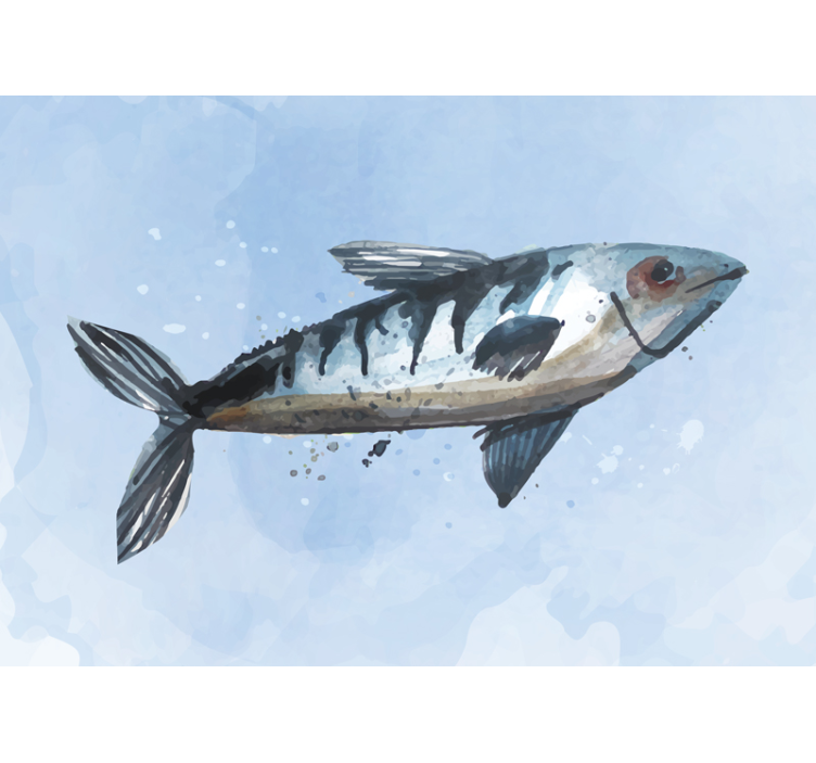 Abstract Sea Food animal wall mural - TenStickers