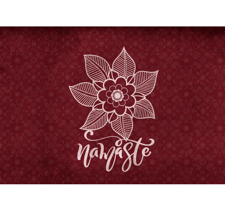 Beautiful paisley flowers wall mural - TenStickers