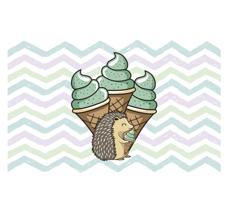 Ice Cream Delight fantasy wall mural - TenStickers