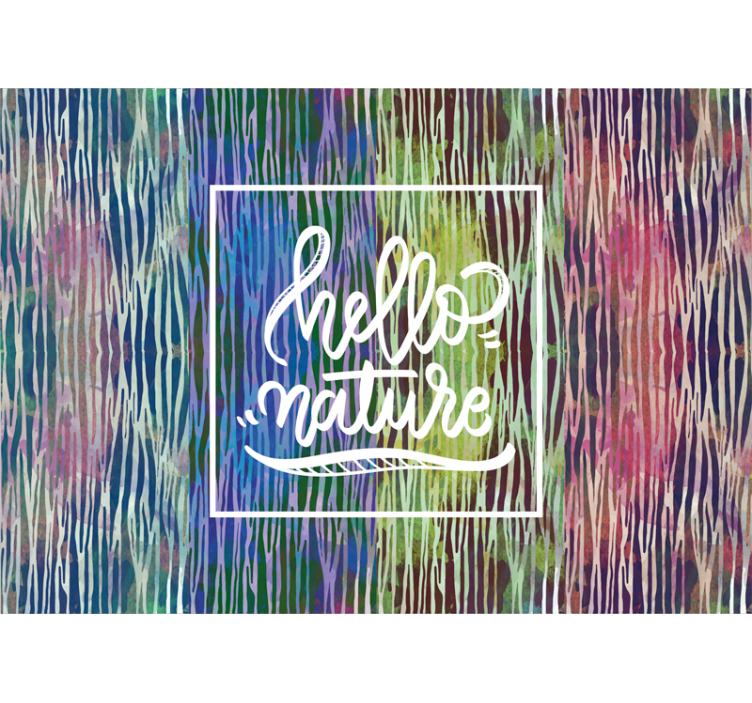 Nature wall mural hello nature - TenStickers