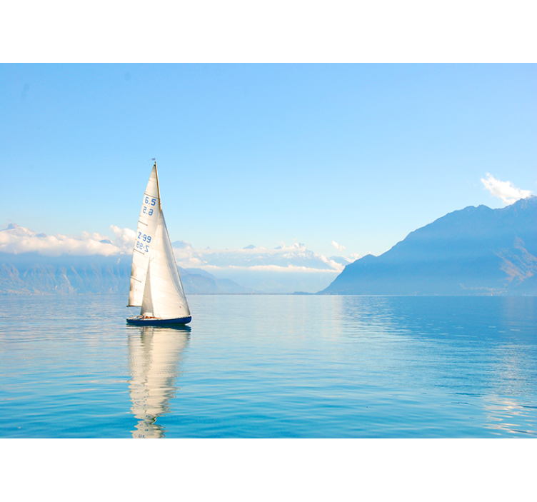 Sea mural sailing on water - TenStickers