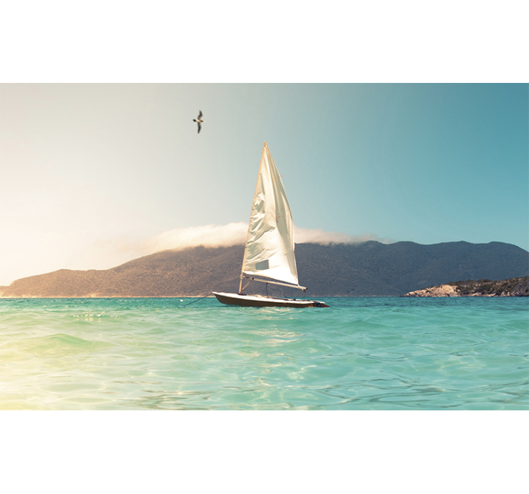 Sailboat on Water sea mural - TenStickers