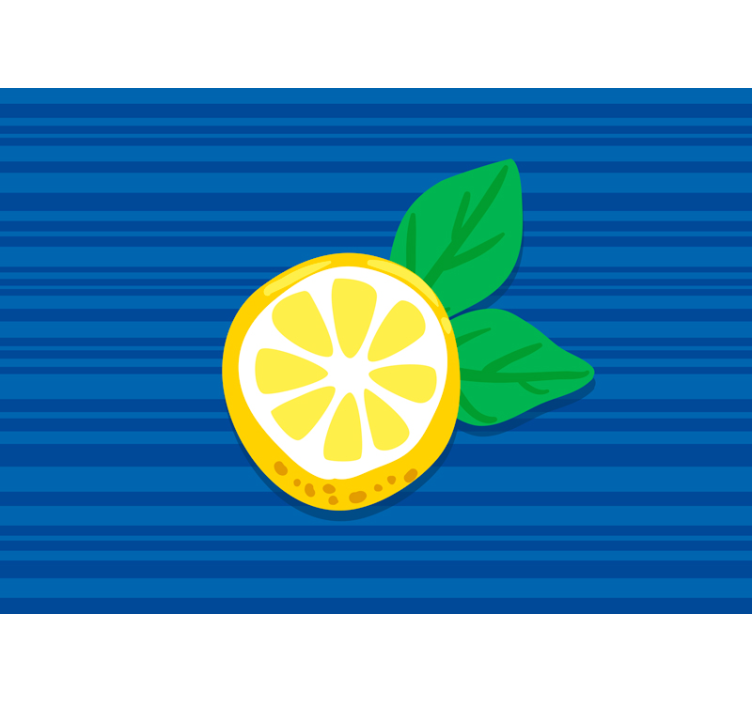 Hand draw lemons kitchen wall mural - TenStickers