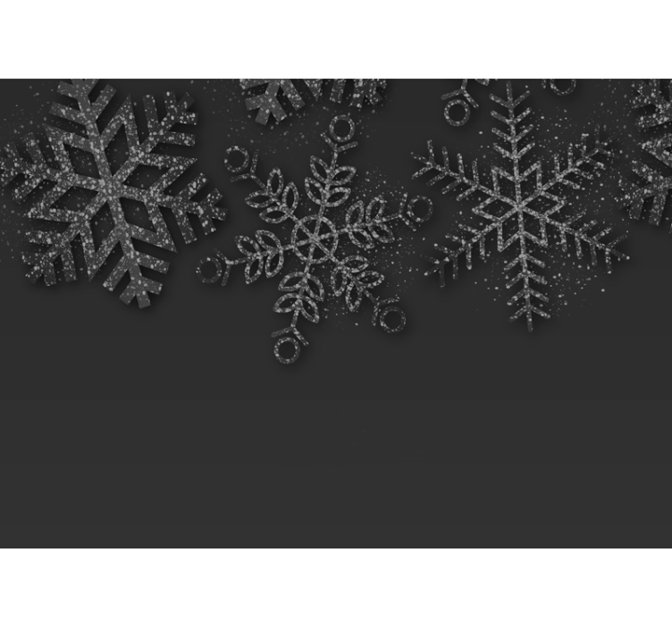 Snowflakes in Winter christmas mural - TenStickers