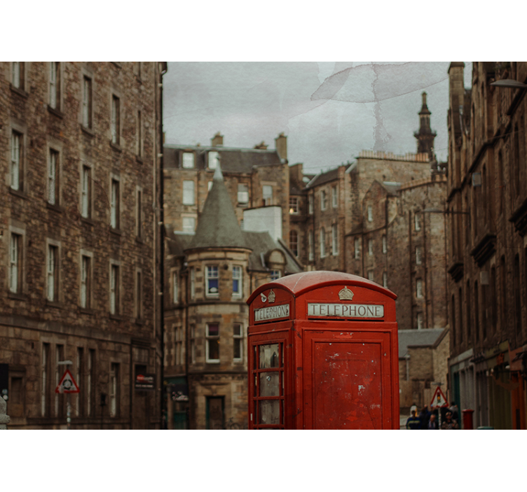 London red cabin  London Wall Mural - TenStickers