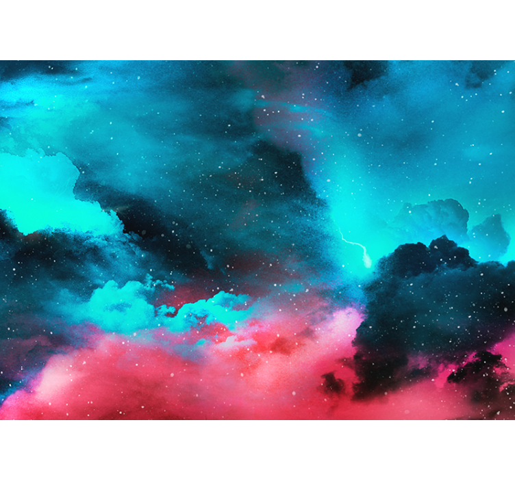 Cosmic Night Sky abstract wall mural - TenStickers
