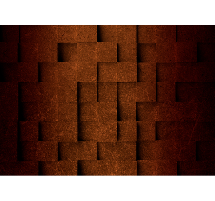 Wall mural layered square design - TenStickers