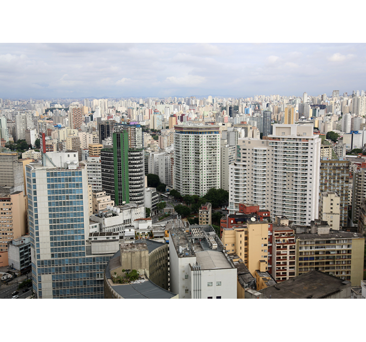 São Paulo Skyline wall mural - TenStickers