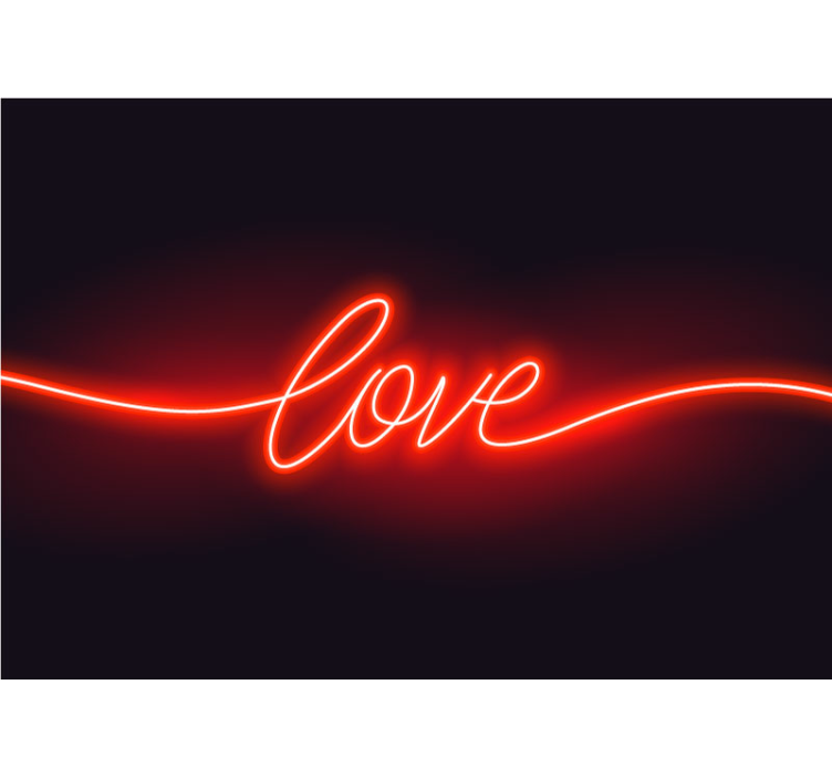 Neon Love Urban Art wall mural - TenStickers