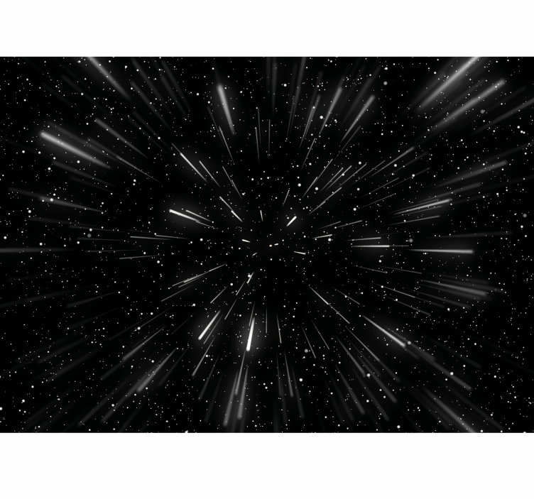 Hyperspace  space wall mural - TenStickers