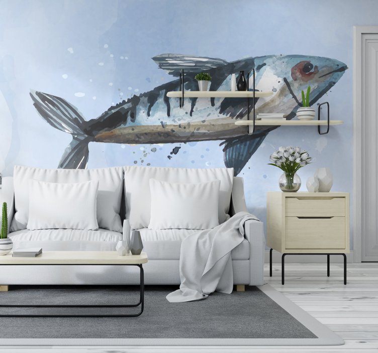 Abstract Sea Food animal wall mural - TenStickers