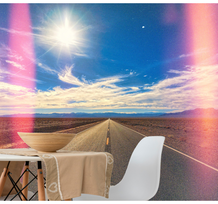 American desert road Wall Mural - TenStickers