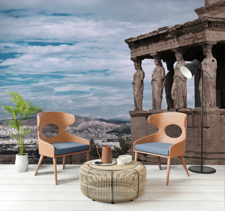 Ancient Athens View city wall mural - TenStickers