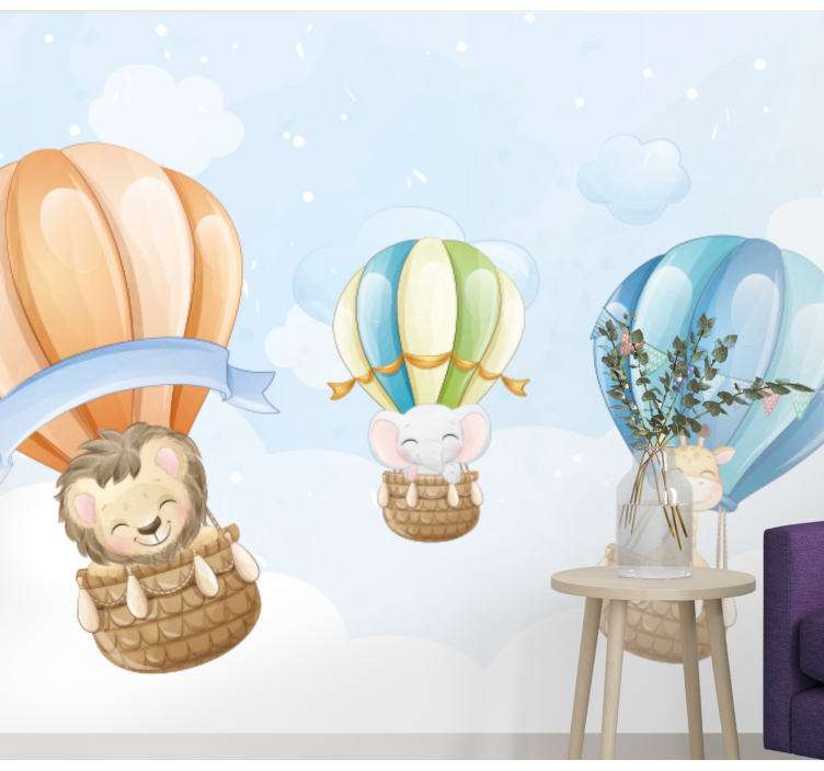 Animal wall mural inflatable blimps - TenStickers