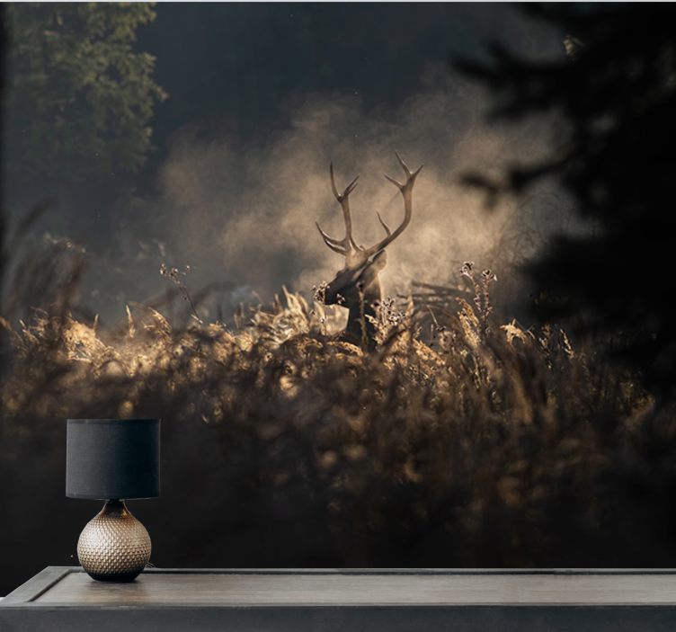 Animal wall mural regal elk silhouette - TenStickers