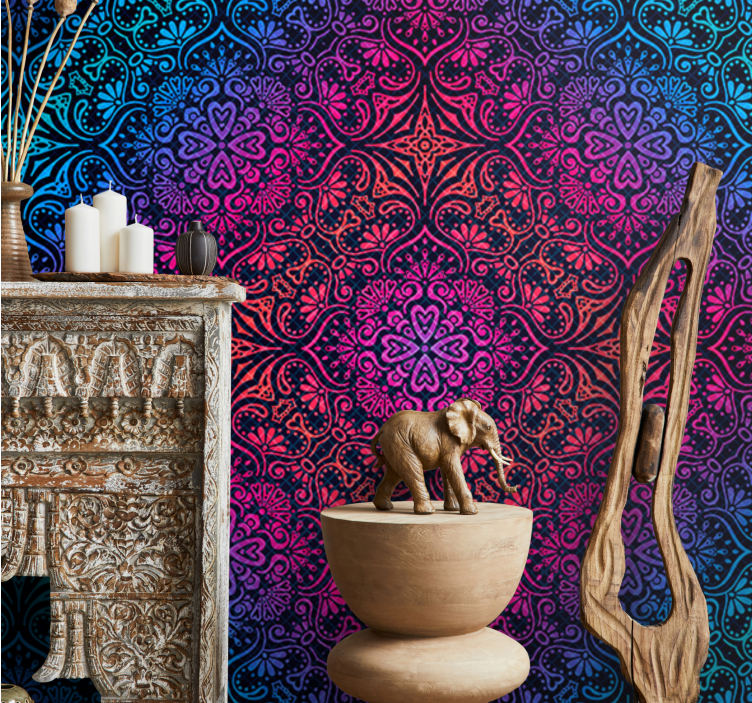 Bohemian mandala mantra zen wall mural - TenStickers