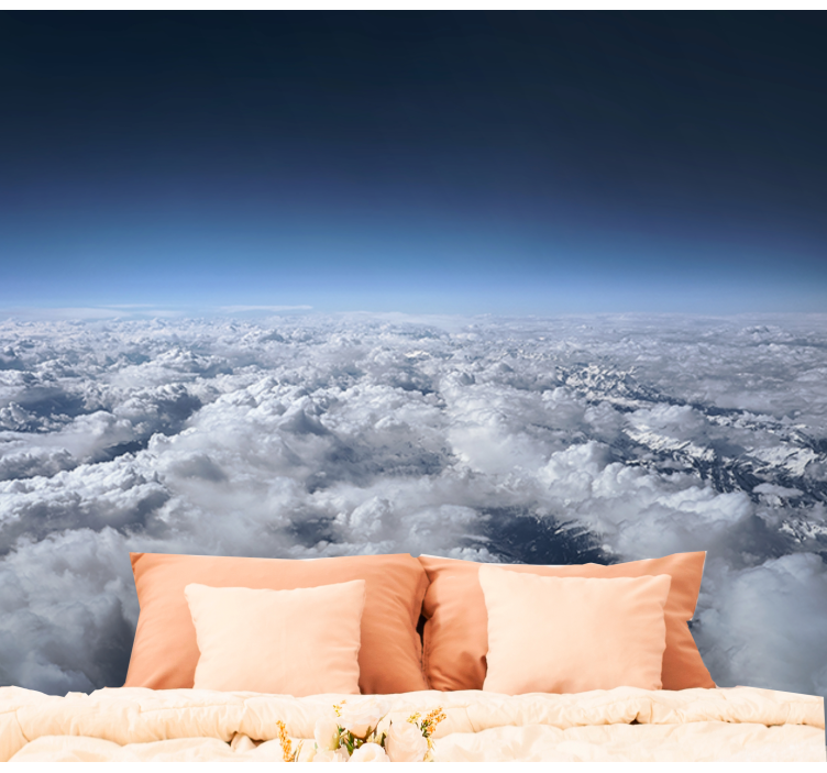Cloudy Horizon View sky mural - TenStickers