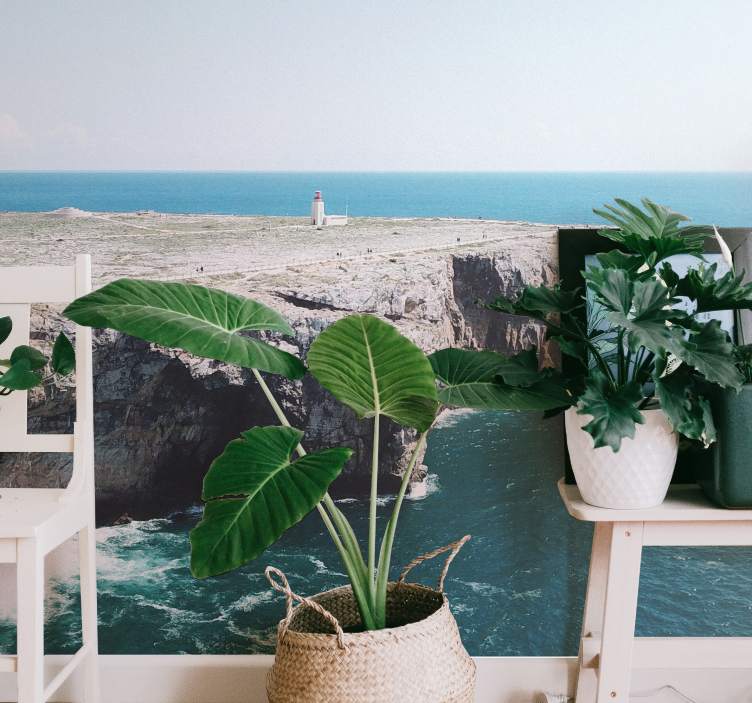 Coastal Cliffs View landscape mural wallpaper - TenStickers