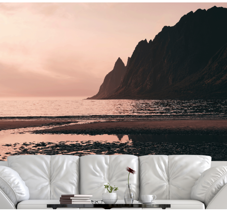 Coastal Horizon View landscape mural wallpaper - TenStickers