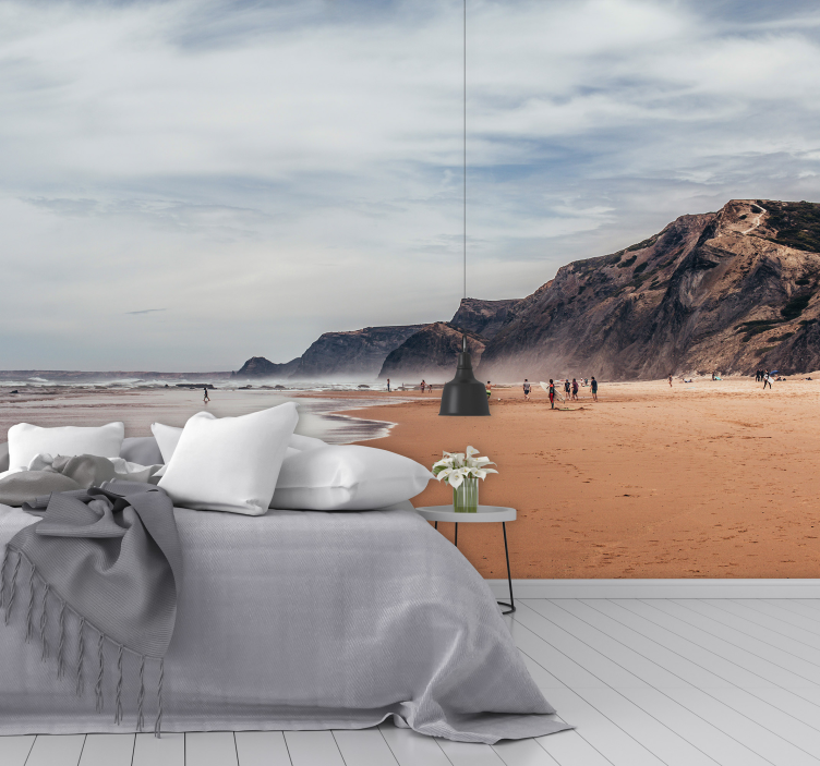 Coastal Serenity Scene sea mural - TenStickers