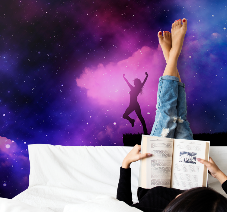 Dancing in Cosmos space mural - TenStickers