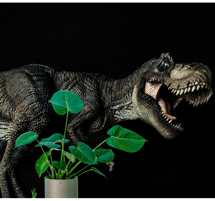 Dinosaur and Plants animal wall mural - TenStickers