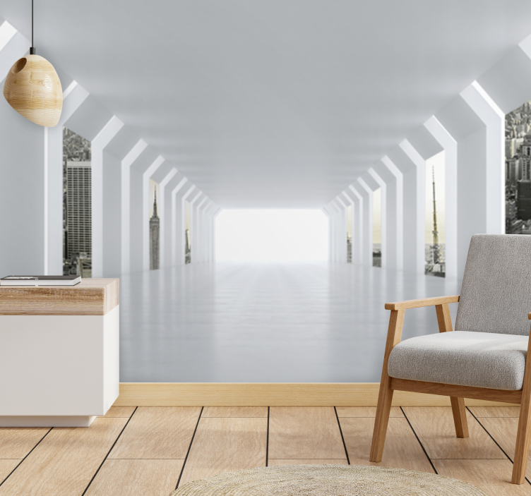 Effect New York City 3D Wall Mural - TenStickers