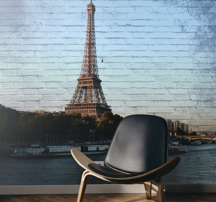 Eiffel Tower Perspective paris wall mural - TenStickers