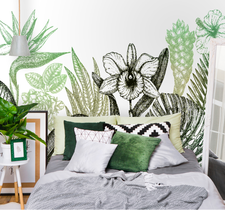 Exotic Jungle Hortus Forest Wall Mural - TenStickers