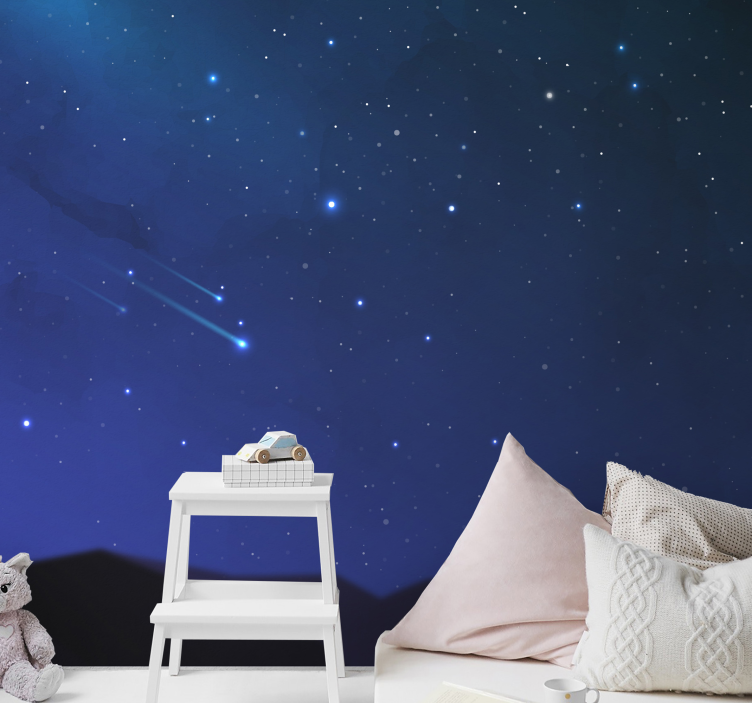 Falling stars Sky Wall Mural - TenStickers