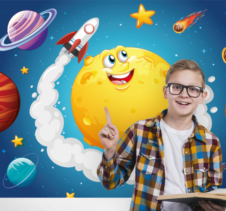 Fantasy wall mural space adventure design - TenStickers