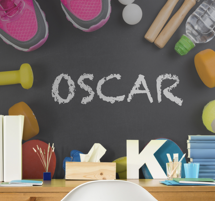 Fitness Essentials Display mural quote - TenStickers