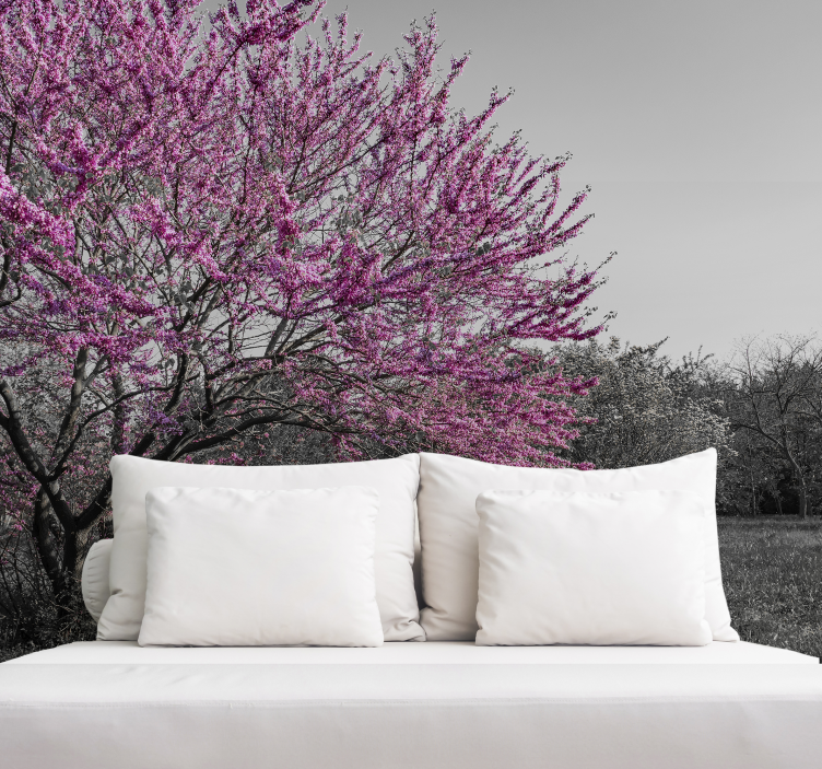 Flower mural cherry blossom tree design - TenStickers