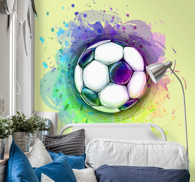 Football splash Teenage Wall Murals - TenStickers