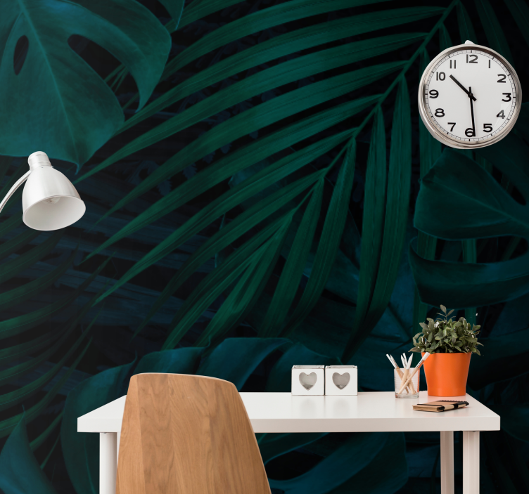 Forest leaves and plants Wall Mural - TenStickers