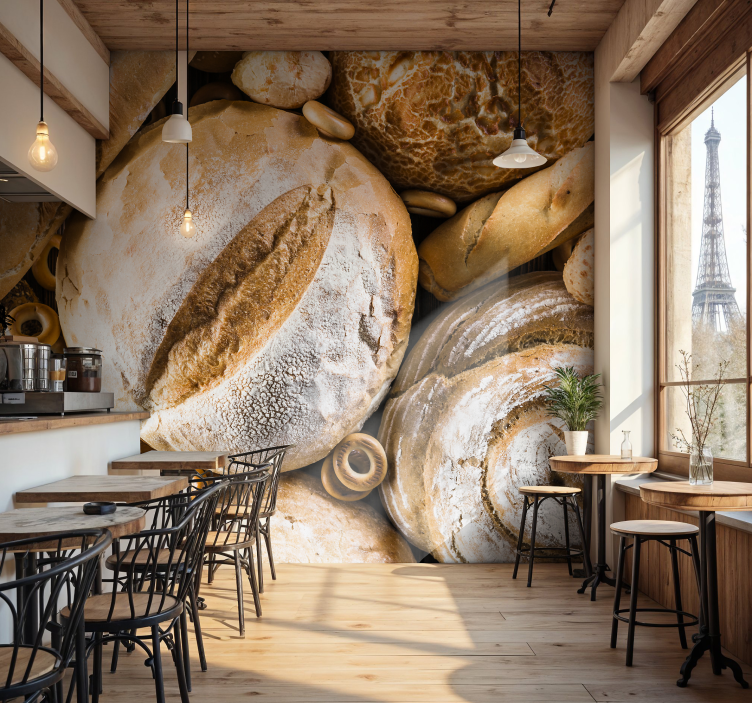 French bakery photo mural - TenStickers